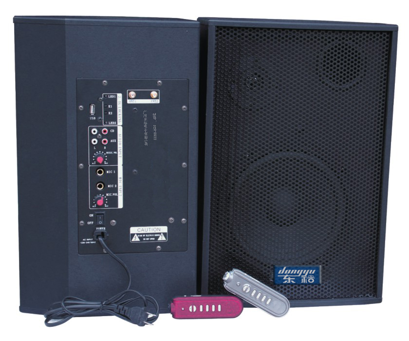 東裕DYU-8522-2.4G無(wú)線話筒音箱功放一體機(jī)-2.4G無(wú)線話筒數(shù)字有源音箱-集話筒功放音箱于一體